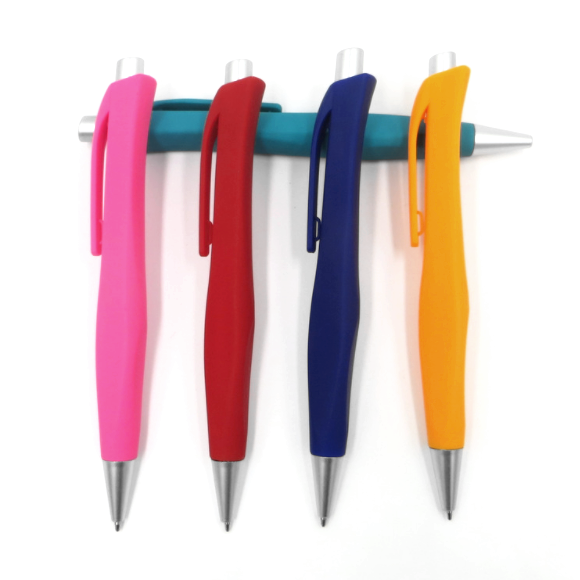 P036 Wholesale Multi Colors Click Ballpoint Pen Custom Logo