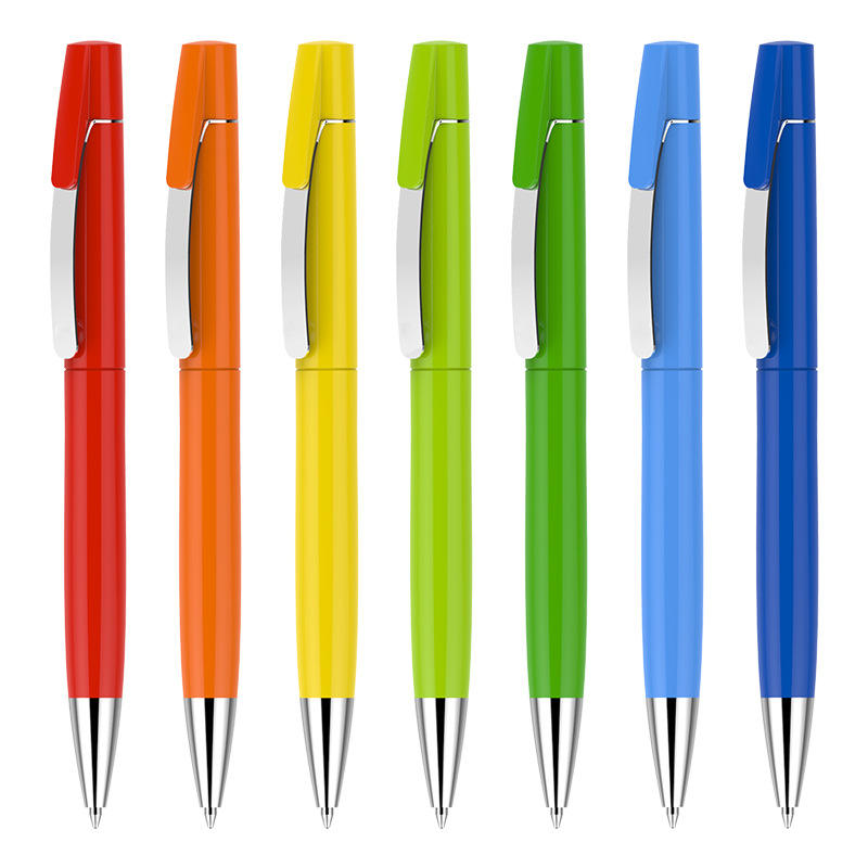 P043 Wholesale Colorful Advertising Pen Simple Plastic Ball Pen