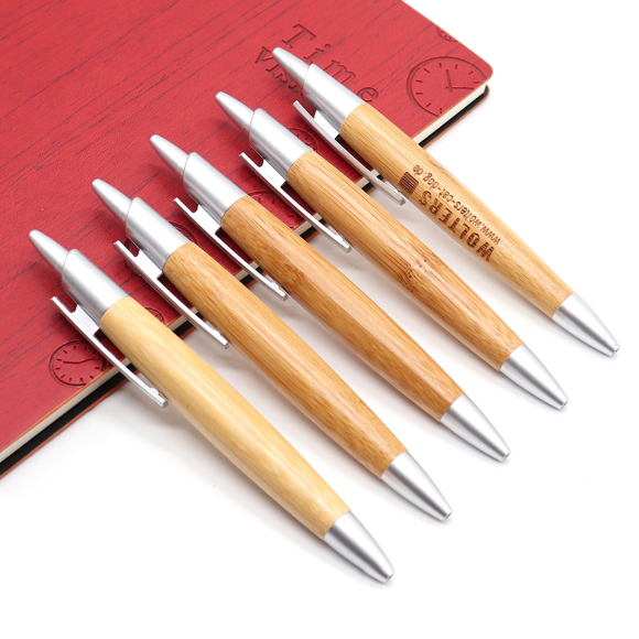 E013 Factory Outlet Eco Friendly Bamboo Ballpoint Pen Custom Logo Bamboo Pen