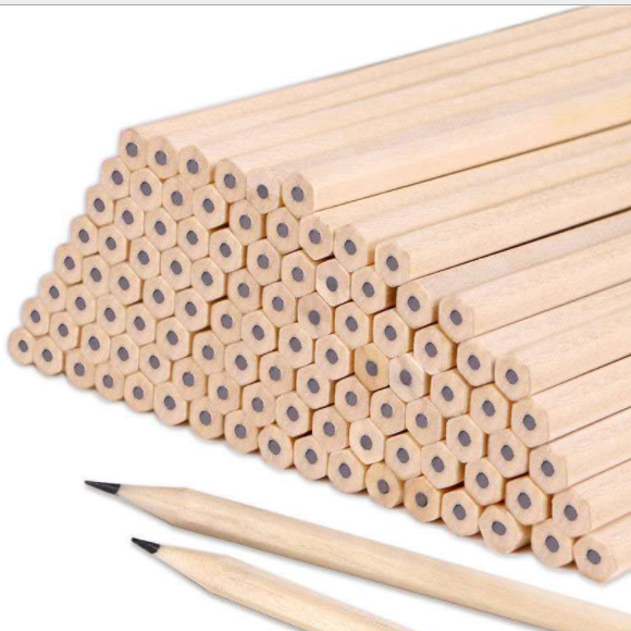 PC010 Best Quality Hexagonal Pencil Natural Color Wood Pencils